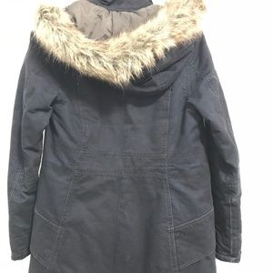 Spiewak and Sons Navy Faux-fur trimmed Parka